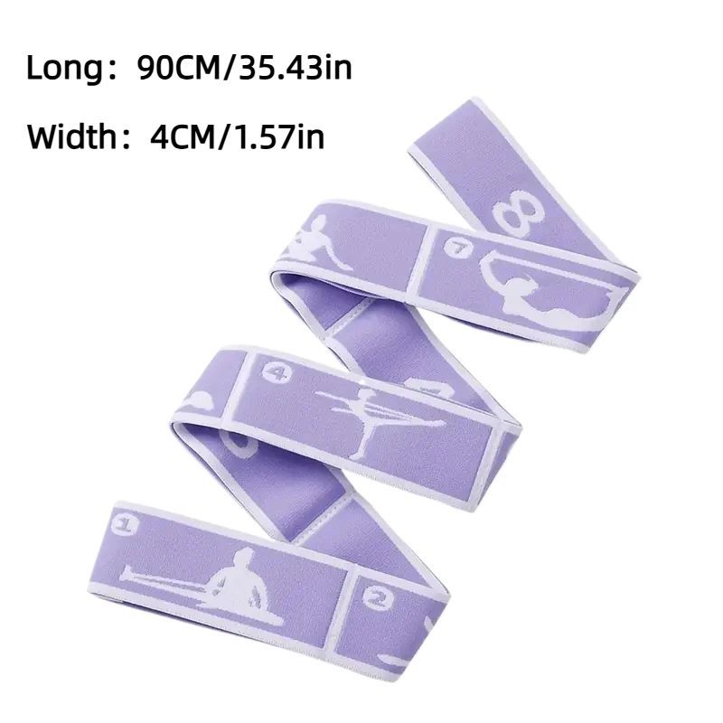 1 piece Resistance Band Yoga Auxiliary Stretching Belt Adult Latin Training Elastic Bands Beginner Pilates Dance Loop Fitness Tension