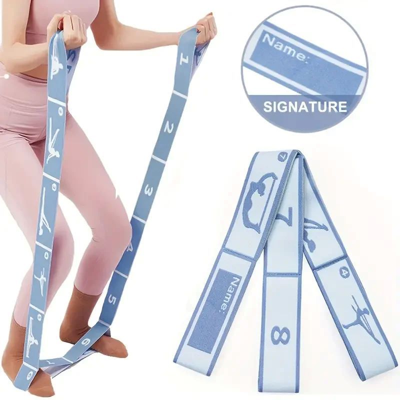 1 piece Resistance Band Yoga Auxiliary Stretching Belt Adult Latin Training Elastic Bands Beginner Pilates Dance Loop Fitness Tension