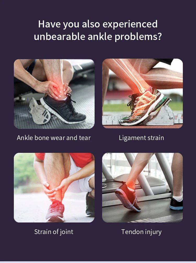 2PCS Pressurized Bandage Ankle Support Ankle Brace Protector Foot Strap Elastic Belt Fitness Sports Gym Exercise Bands Tubes