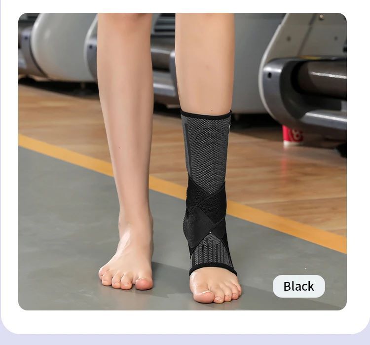 2PCS Pressurized Bandage Ankle Support Ankle Brace Protector Foot Strap Elastic Belt Fitness Sports Gym Exercise Bands Tubes