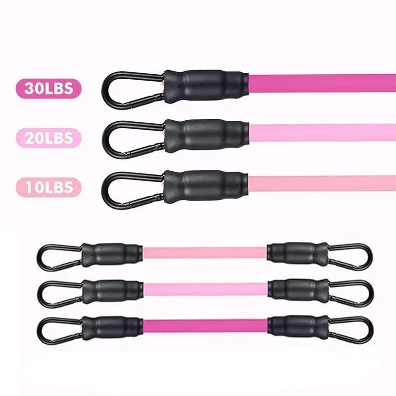 2 PC Leg Strength Trainer Fastener Fitness Foot Ring Foot Buckle Ankle Strap Stretch Resistance Band Pull Cord Accessories