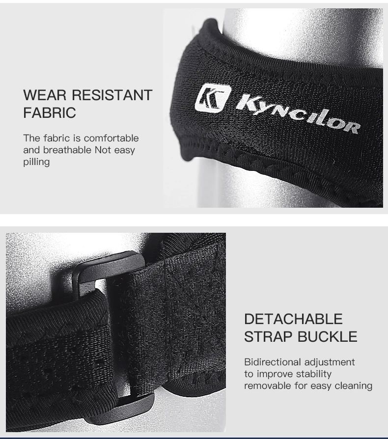 2 Piece Knee Patellar Tendon Knee Support Strape Brace Adjustable Shock Absorption Compression Knee Pad Sleeve for Basketball Exercise Bands 
﻿