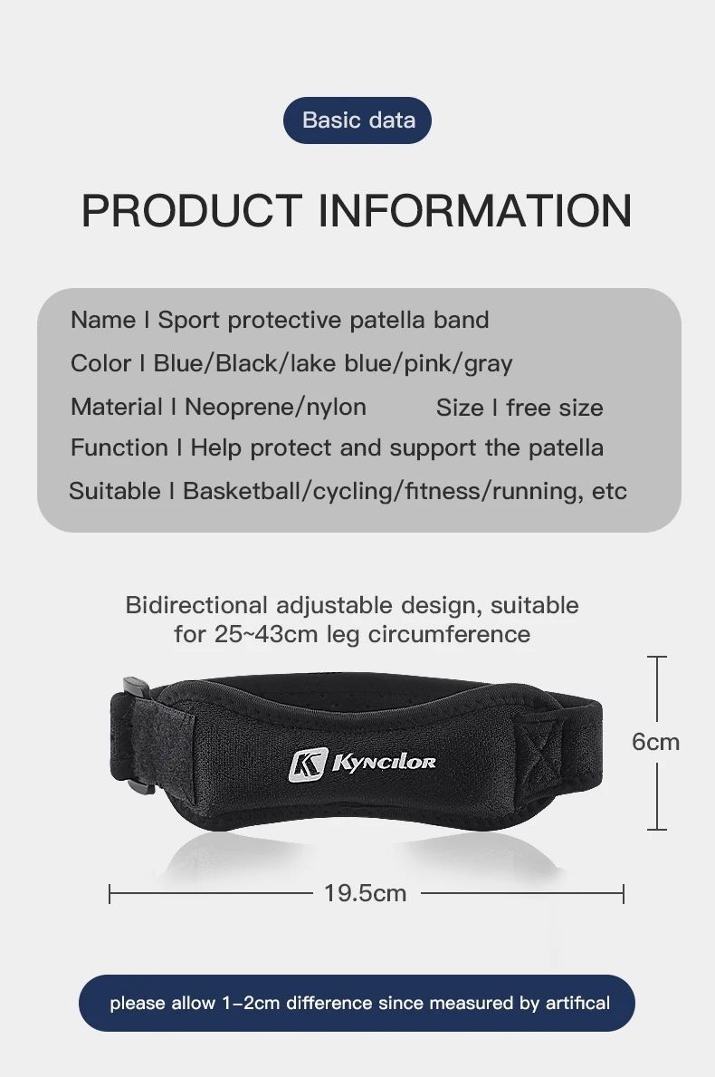 2 Piece Knee Patellar Tendon Knee Support Strape Brace Adjustable Shock Absorption Compression Knee Pad Sleeve for Basketball Exercise Bands 
﻿