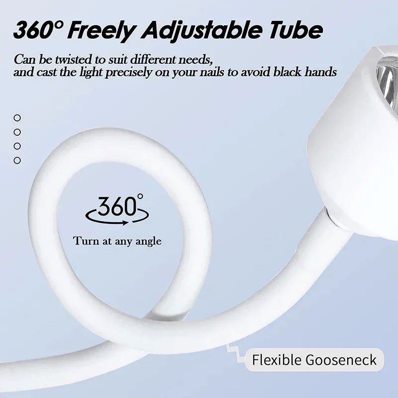 Mini Nail Dryer UV LED Nail Lamp Foldable USB Curing Lights Desk Lamp For Nail Gel Polish Quick Dry Nail Art Dryer Manicure Tool Nail Art Equipment