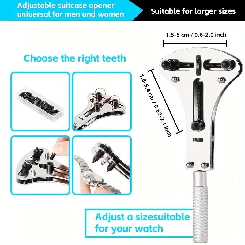 147pcs/set Watchmaker Watch Repair Repairing Tools Kit, Case RemoverOpener Bar Set, Convenience Brand Clock Tool Hand Tools