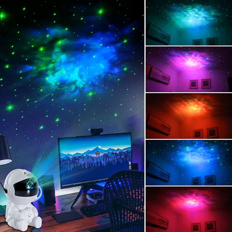 Astronaut Galaxy Projector Star Projector Galaxy Night Light Space Buddy Projector with Nebula Remote Control for Bedroom home