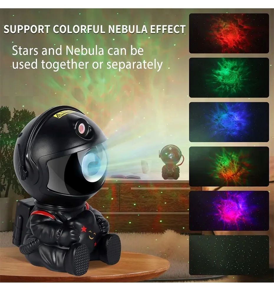 Astronaut Galaxy Projector Star Projector Galaxy Night Light Space Buddy Projector with Nebula Remote Control for Bedroom home