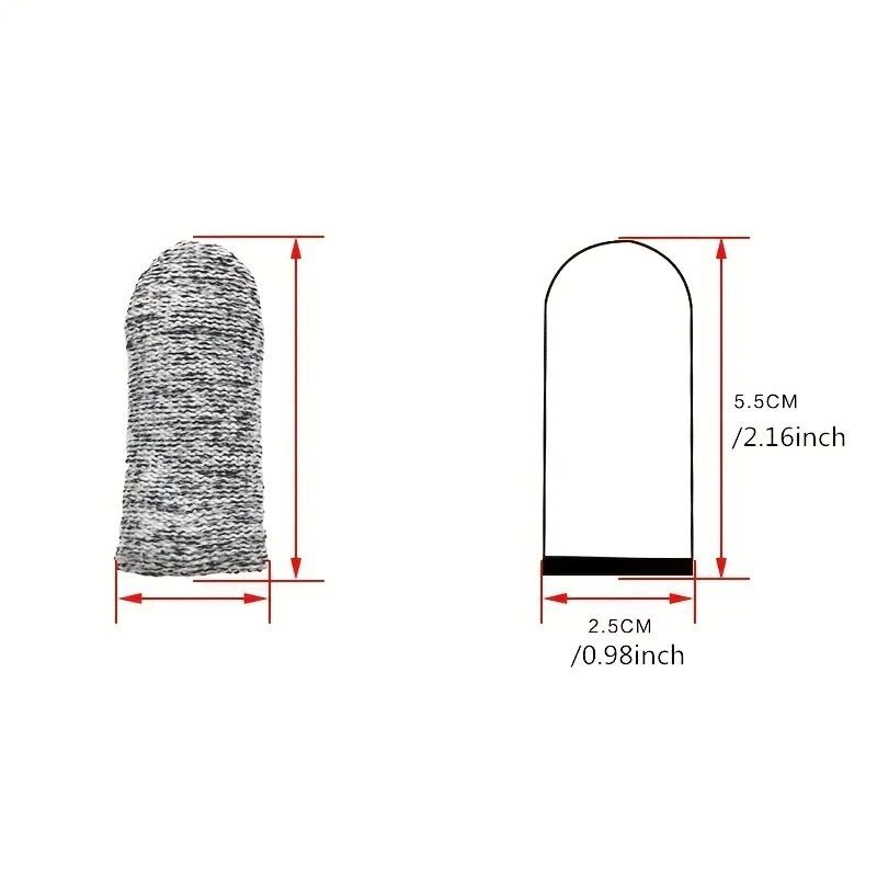 10Pcs 5-level Protection High Performance Anti Cutting Finger Gloves for Outdoor Work in Kitchen