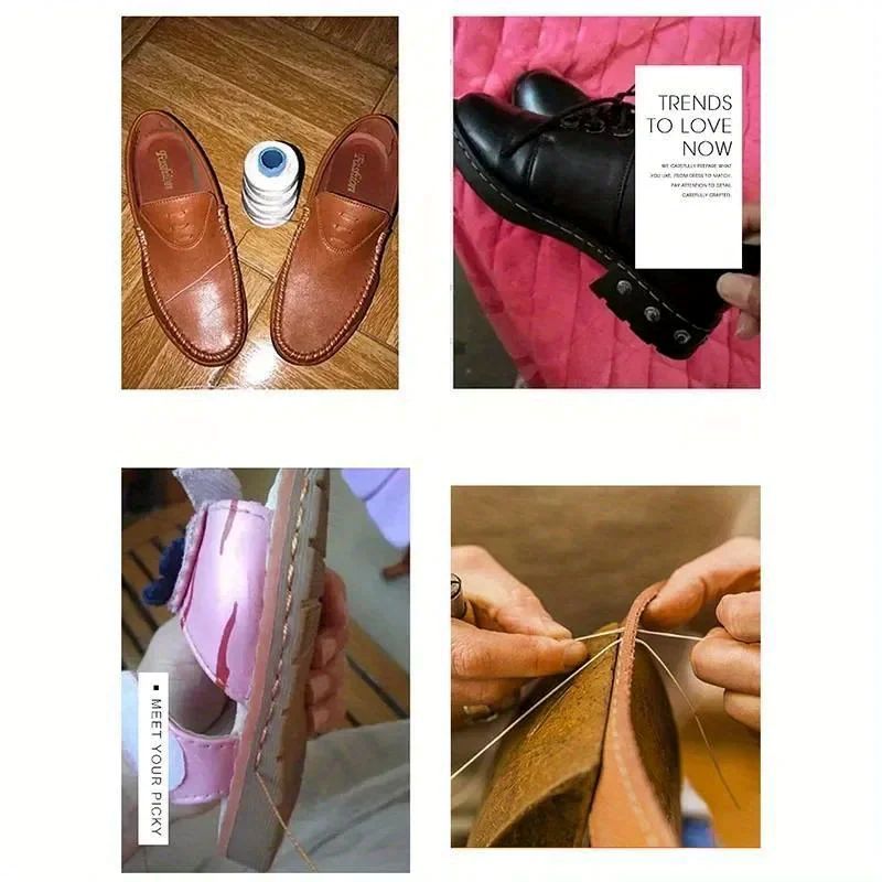 5pcs-set Leather Sewing Cone Set with Interchangeable Needles - Versatile Shoe Repair and DIY Craft Kit, Sewing Supplies Accessories
