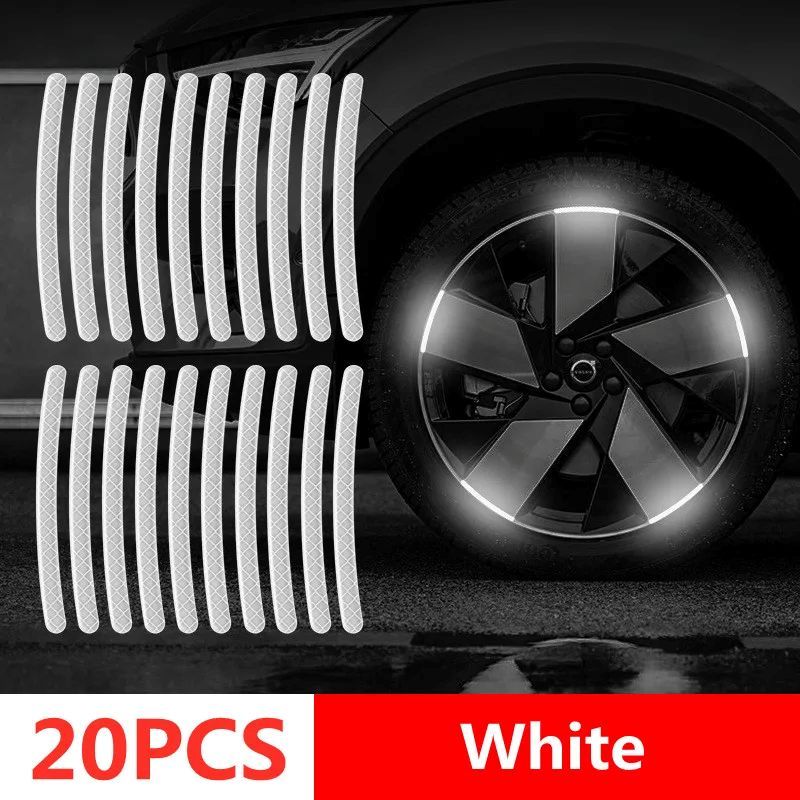 20Pcs Car Motorcycle Wheel Reflective Strips Colorful Hub Stickers Car Styling Decal Sticker Auto Moto Decor Decals Accessories
﻿