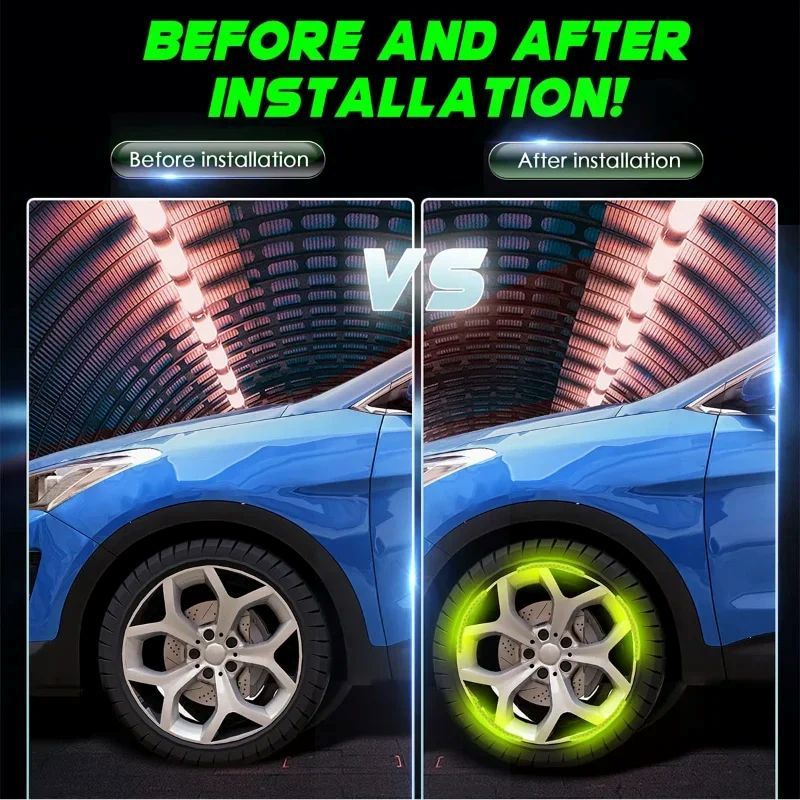 20Pcs Car Motorcycle Wheel Reflective Strips Colorful Hub Stickers Car Styling Decal Sticker Auto Moto Decor Decals Accessories
﻿