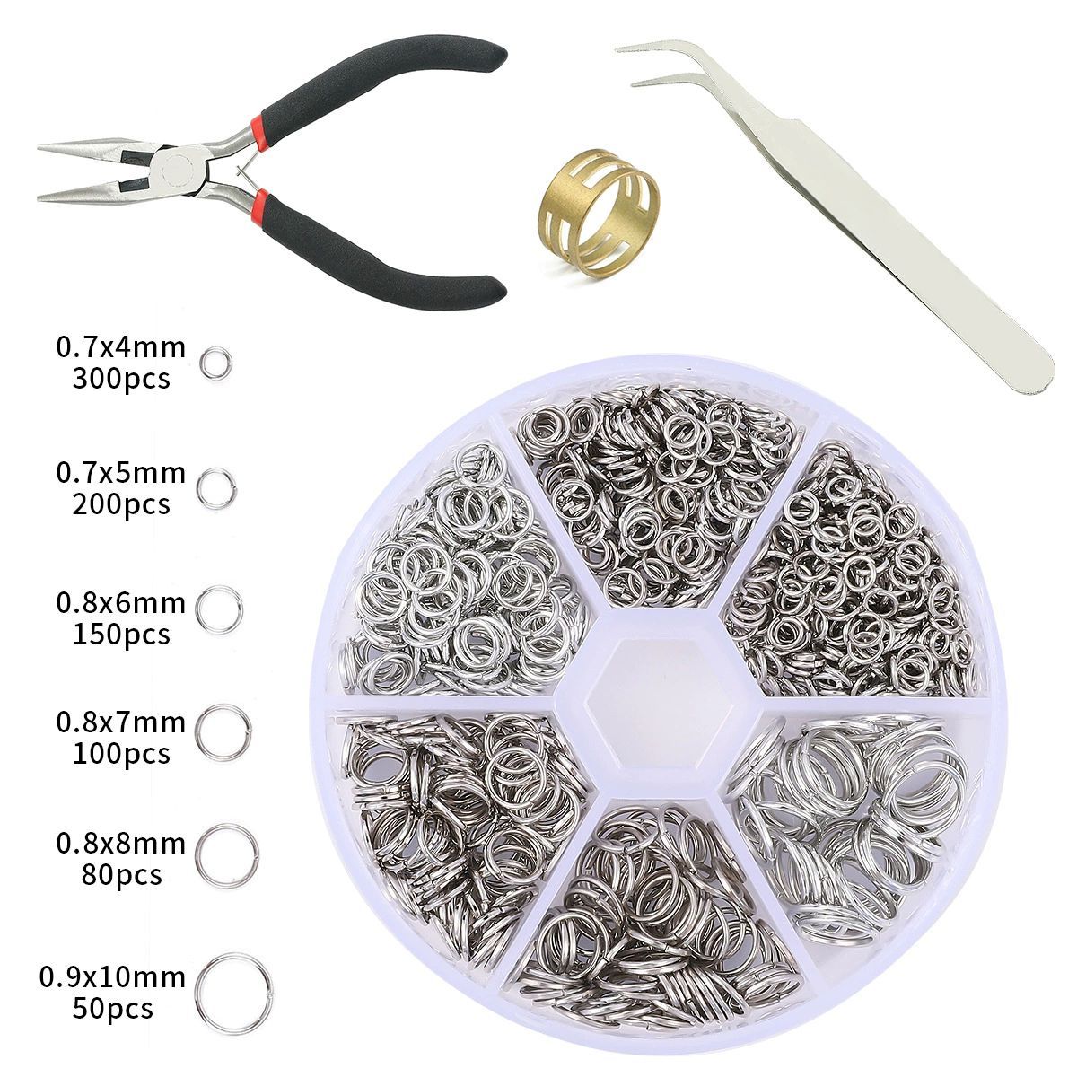 Jewelry Making Supplies Kit with Jewelry Tools, Jewelry Copper Wires Thread and Jewelry Findings for Jewelry Repair and Beading  Hand Tools
