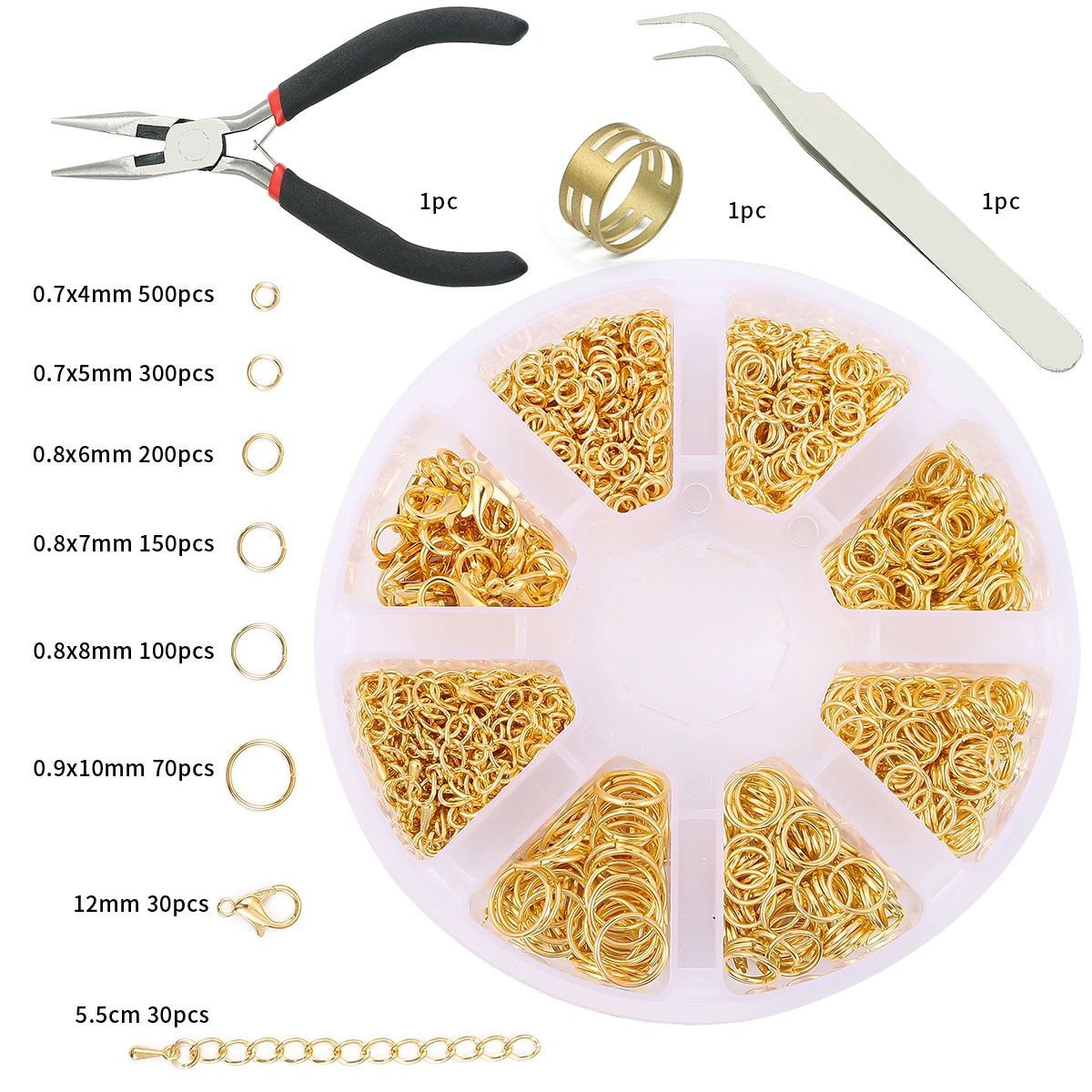 Jewelry Making Supplies Kit with Jewelry Tools, Jewelry Copper Wires Thread and Jewelry Findings for Jewelry Repair and Beading  Hand Tools