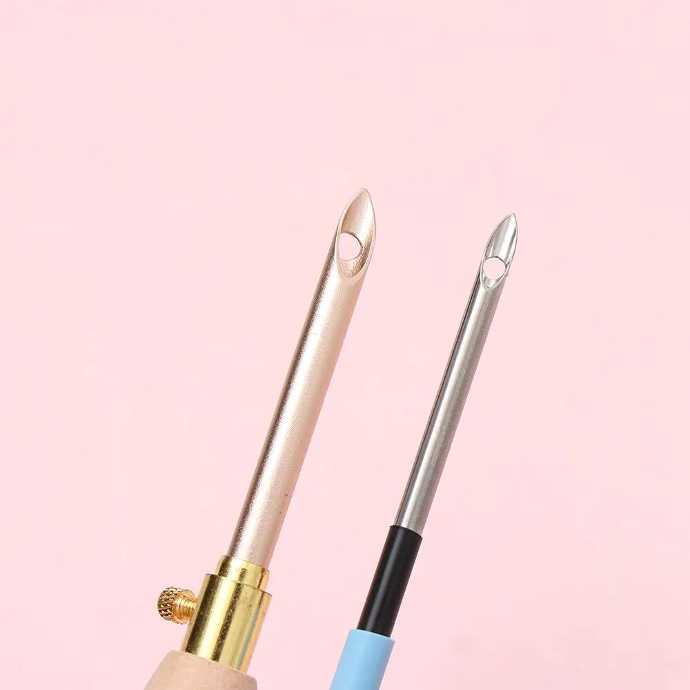 Punch Needle Embroidery Kits Wooden Yarn Embroidery Pen Crochet Knitting DIY Craft Stitching Sewing Tools