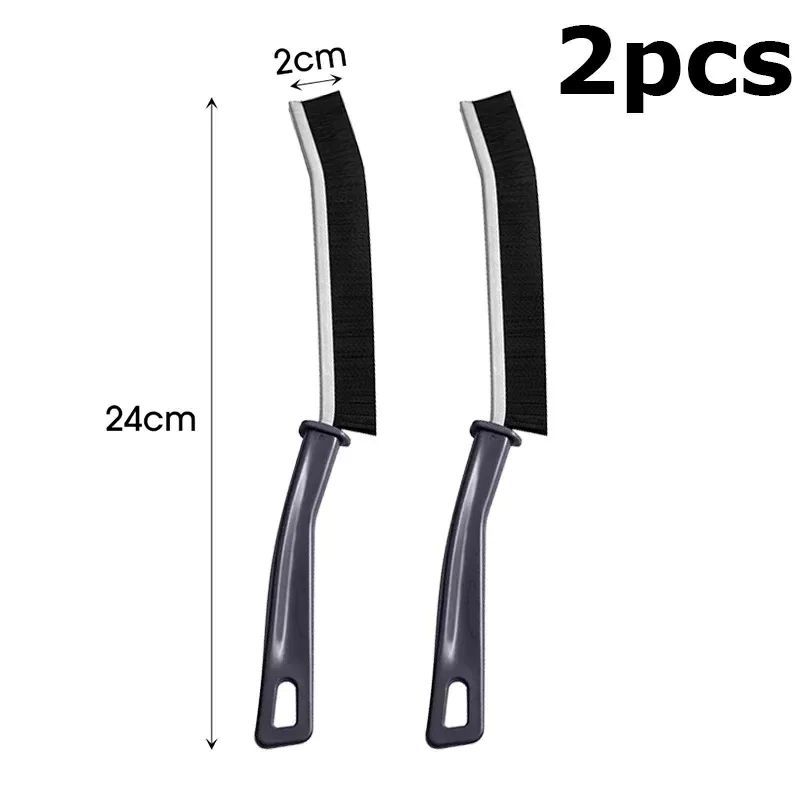 2Pcs Durable Grout Gap Cleaning Brush Kitchen Toilet Tile Joints Dead Angle Hard Bristle Cleaner Brushes For Shower Floor Line