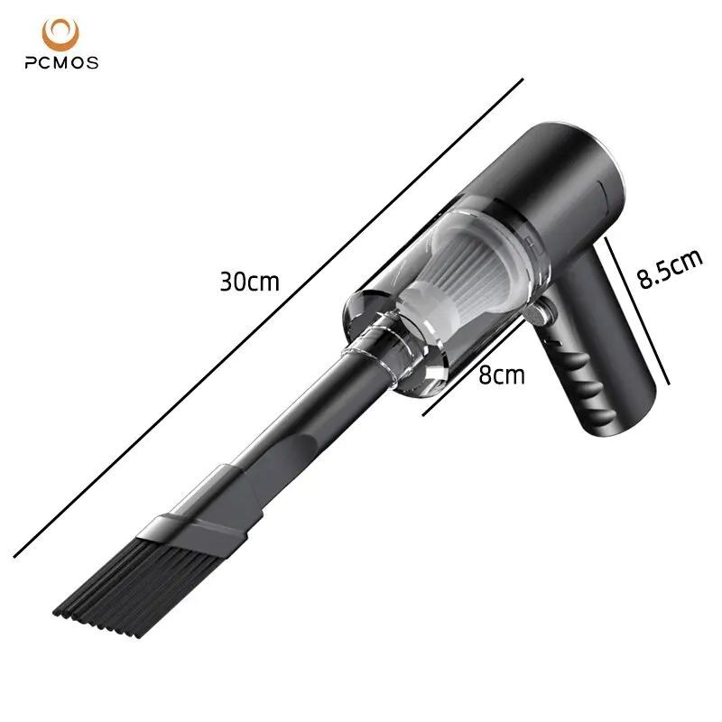 1PC Wireless Vacuum Cleaner Dual Use for Home and Car High Power Powerful Vacuum Cleaner Black