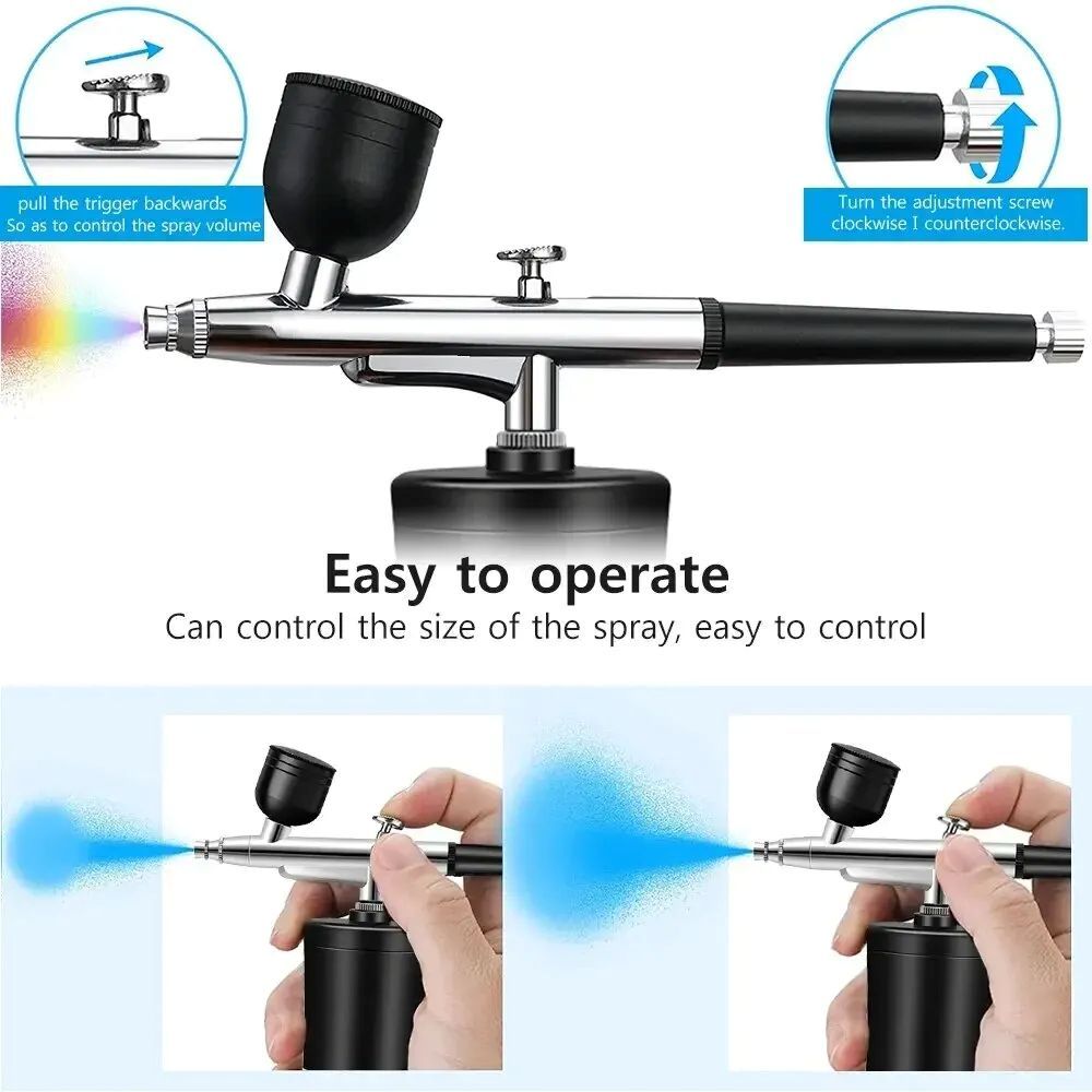 7.4v Airbrush Nail With Compressor Portable Air Brush Nails Compressor For Nail Art Painting Airbrush Compressor Paint Crafts