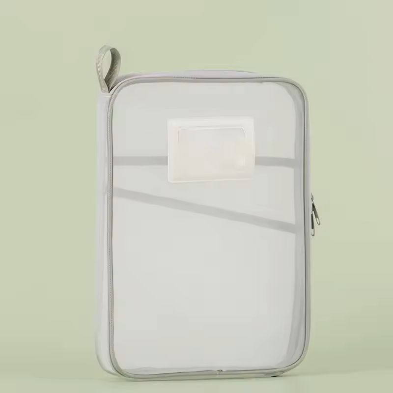 4pcs A4 Stationery Storage Bag Double-layer Mesh Zipper Bag Large Capacity Organizer Folders School Office Supplies Stationary Bag