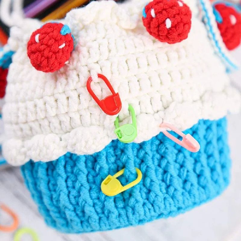 100pcs Knitting Craft Sewing Needle Tool Plastic Locking Stitch Markers Crochet Hooks Safety Sewing Supplies