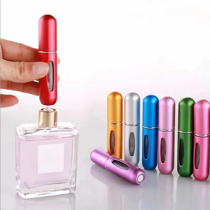 3PCS 5ml Perfume Refill Bottle Portable Mini Refillable Spray Jar Scent Pump Empty Cosmetic Containers Atomizer for Travel Tool Hot