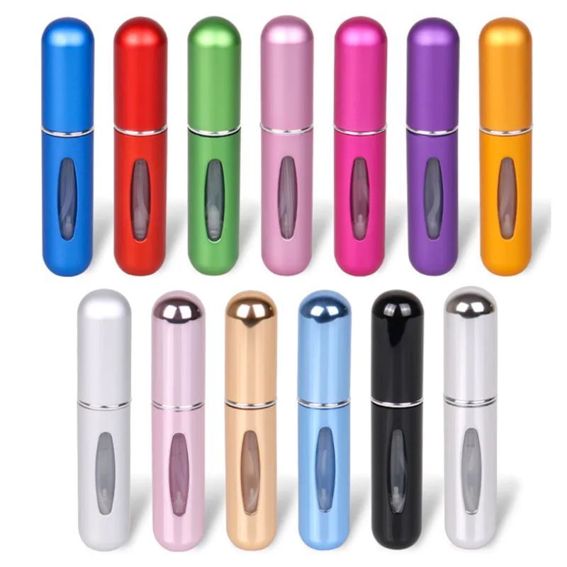 3PCS 5ml Perfume Refill Bottle Portable Mini Refillable Spray Jar Scent Pump Empty Cosmetic Containers Atomizer for Travel Tool Hot