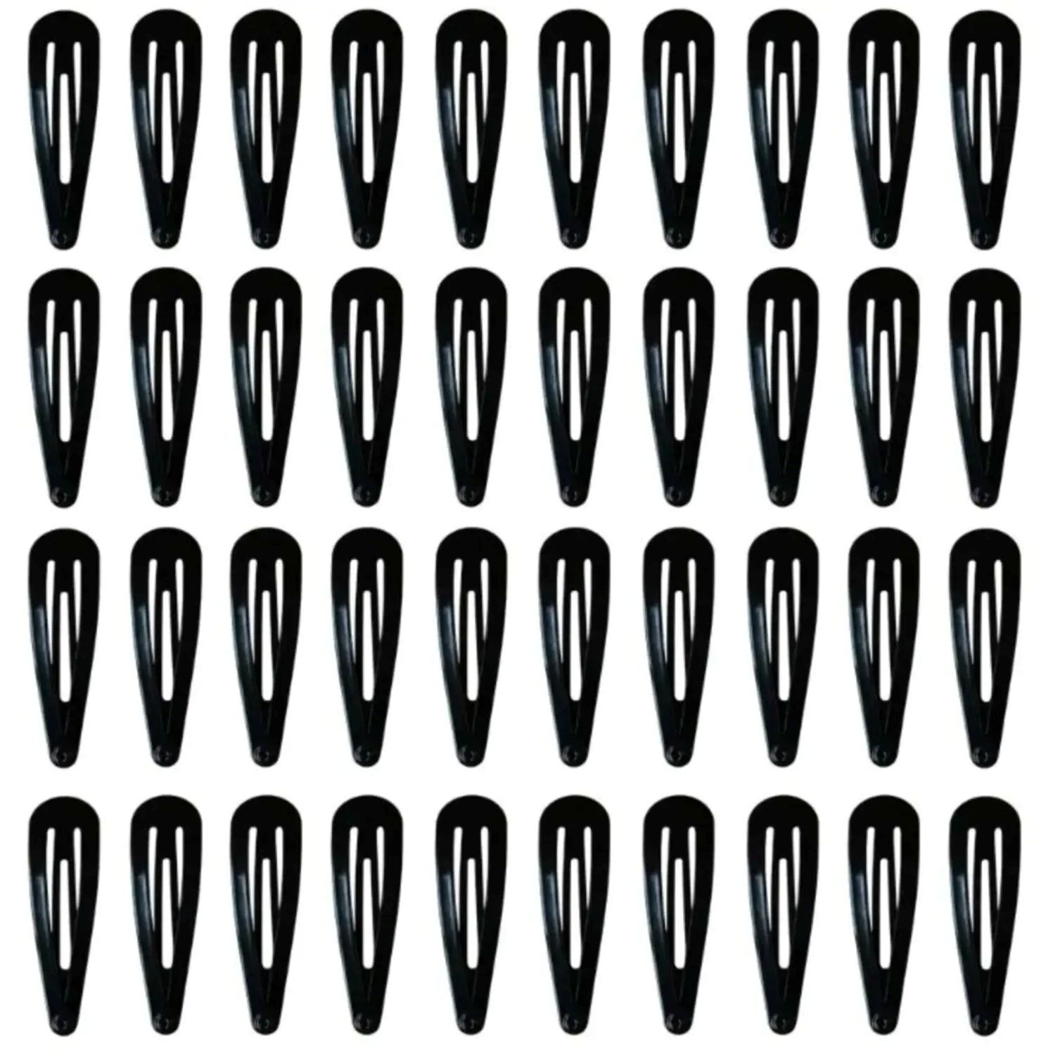 50Pcs Snap Hair Clips Candy Color Glossy 2 Inches No Slip Metal Hair Pins Clips Barrettes Accessories for Baby Girls Toddlers