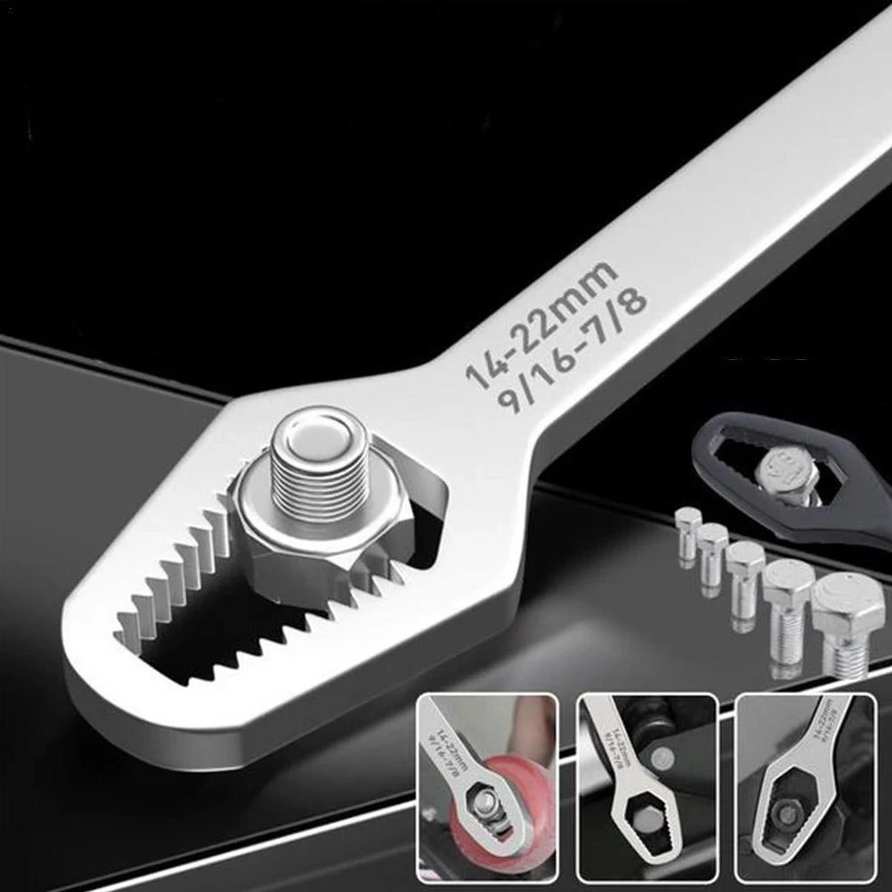 8-22mm Universal Torx Wrench Self-tightening Adjustable Glasses Wrench Board Double-head Torx Spanner Hand Tools
