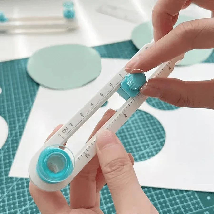 360° Adjustable Circle Cutter Precision Scrapbooking Tool Perfect Circular Paper Cuts Ideal for Craft Enthusiasts