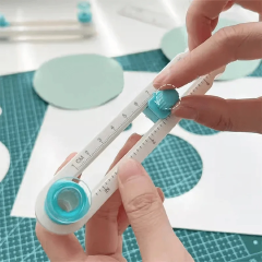 360° Adjustable Circle Cutter Precision Scrapbooking Tool Perfect Circular Paper Cuts Ideal for Craft Enthusiasts