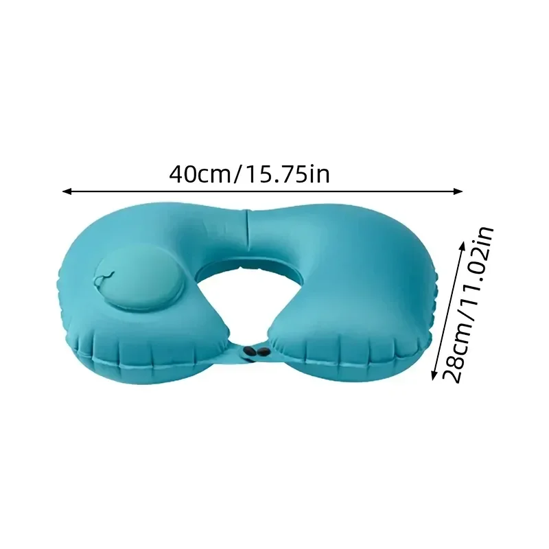 New Inflatable Pillow Travel Portable Neck Protection Pillow Press Inflatable U-shaped Pillow Travel Storage Neck Pillow