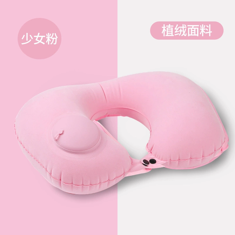 New Inflatable Pillow Travel Portable Neck Protection Pillow Press Inflatable U-shaped Pillow Travel Storage Neck Pillow