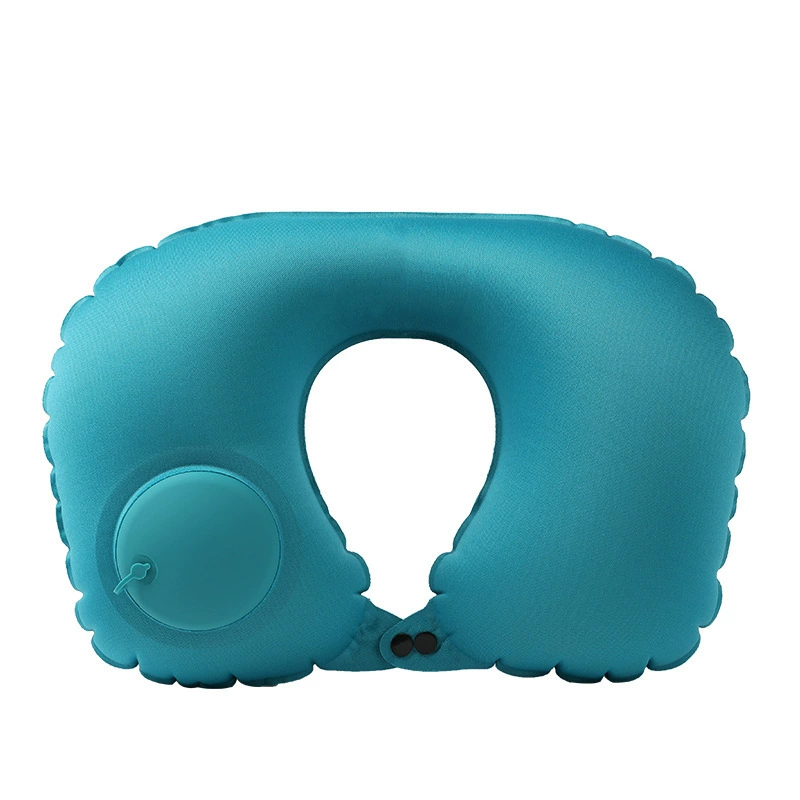 New Inflatable Pillow Travel Portable Neck Protection Pillow Press Inflatable U-shaped Pillow Travel Storage Neck Pillow