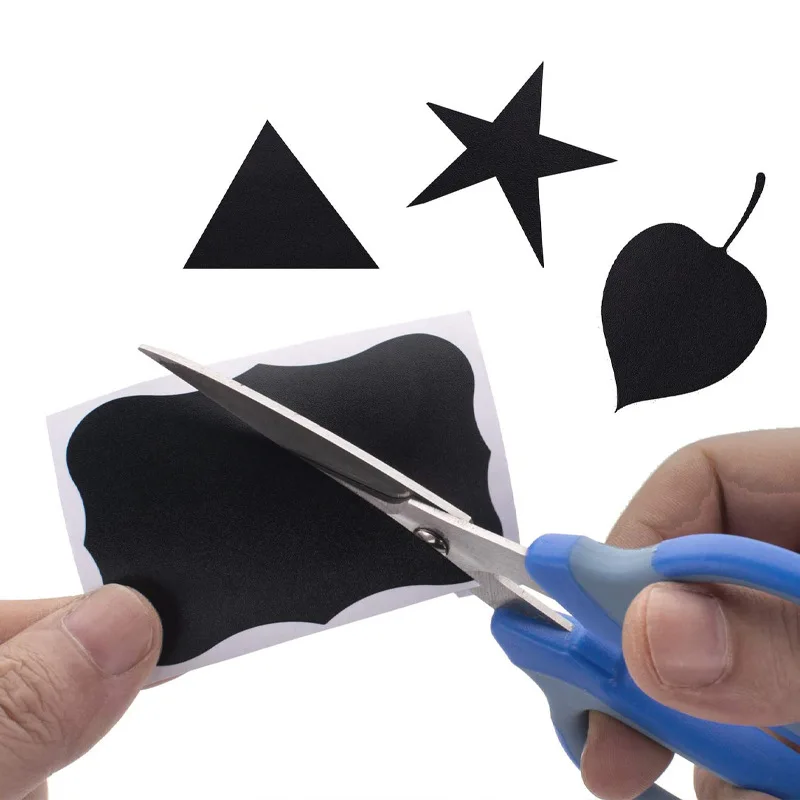 120Pcs/Roll 2 Styles Removable Blackboard Stickers With Erasable Pen Waterproof Chalkboard Labels 1.4*2.2in for Home & Kitchen Tool