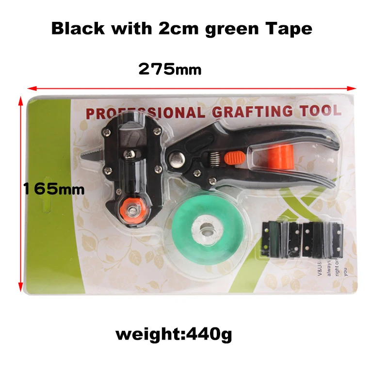 Professional Grafting Tool Kit with Grafting Tape and Scalpel Green Pruning Shears Seedling Grafting Machine Grafting Tools Fruit Tree Grafting Machine Gardening Tools