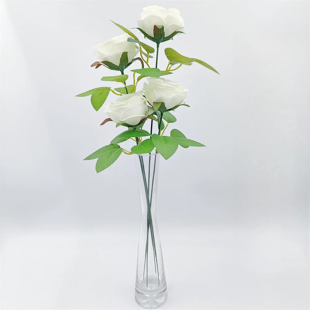 Green Flower Stem Sticks DIY Floral Material Handmade Wire Stem Floriculture Tape Self-adhesive Bouquet Floral Stem Paper Tape