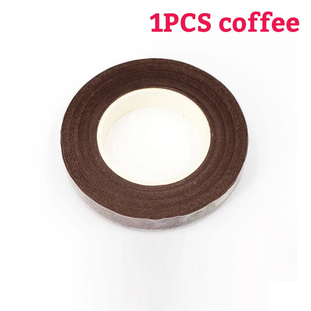 Green Flower Stem Sticks DIY Floral Material Handmade Wire Stem Floriculture Tape Self-adhesive Bouquet Floral Stem Paper Tape