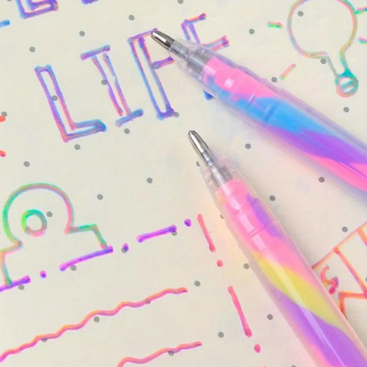 6pcs Glitter Gel Highlighter Pens Set - 1.2mm Vibrant Colors Smooth Writing, Perfect for Journals DIY Crafts Greeting Cards