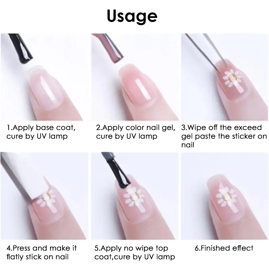 2pcs Gold Silver Christmas 3D Nail Stickers Reflective Glitter Xmas Tree Gingerbread Snowflakes Adhesive Decals Winter Manicure