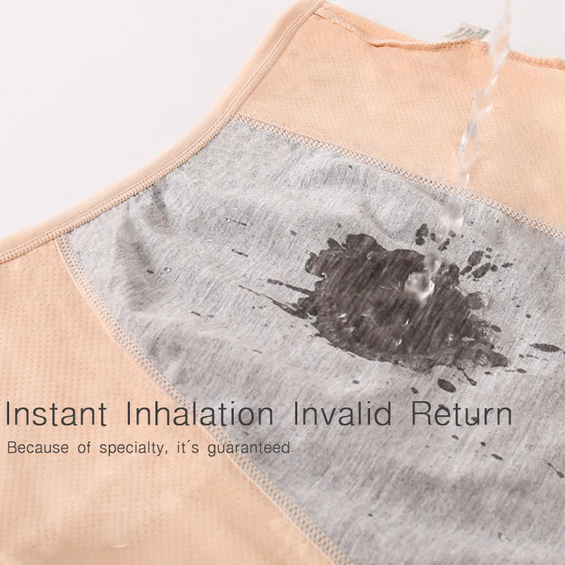 5pcs/Set Leak Proof Menstrual Panties Women Period Underwear Sexy Pants Physiological Underwear Plus Size Waterproof Briefs&Gift