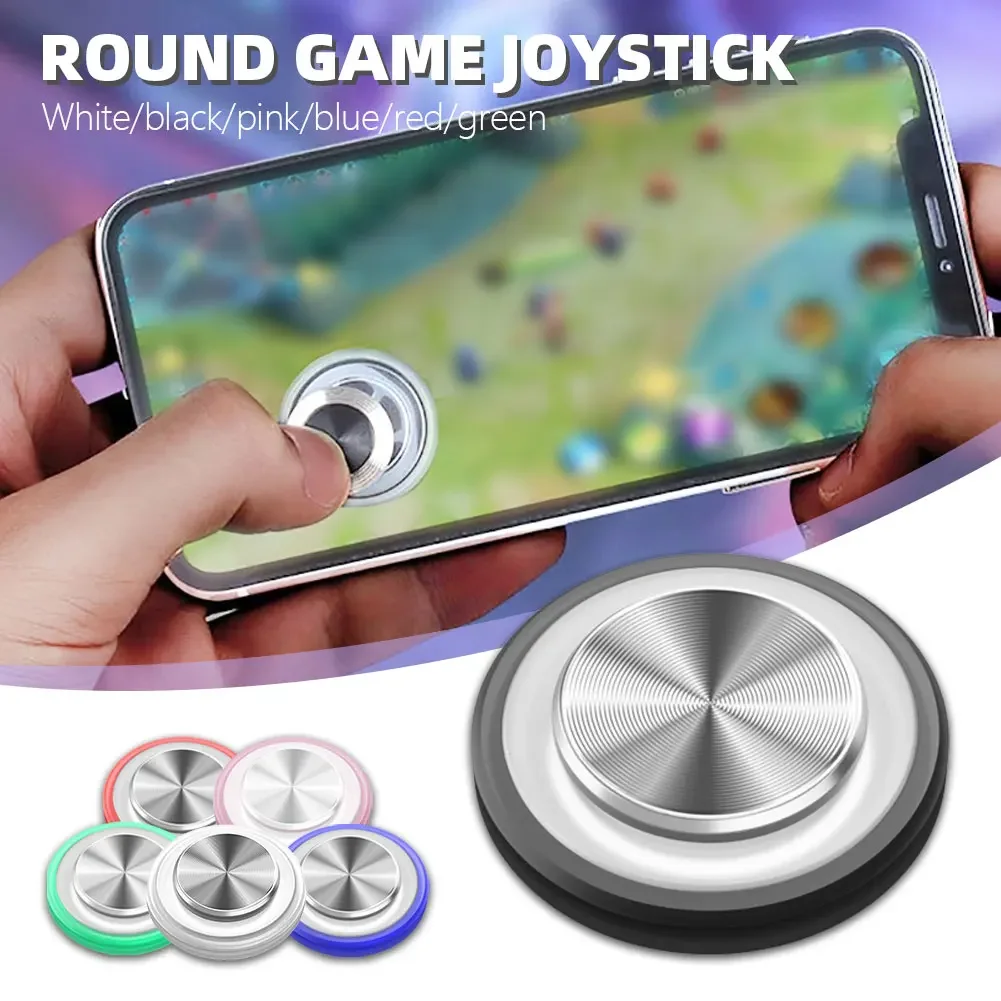 2PCS Suction Up Game Joystick Rocker 360D Control Metal Button PUBG Mobile Gaming Controller For Tablet Android Iphone High Quality