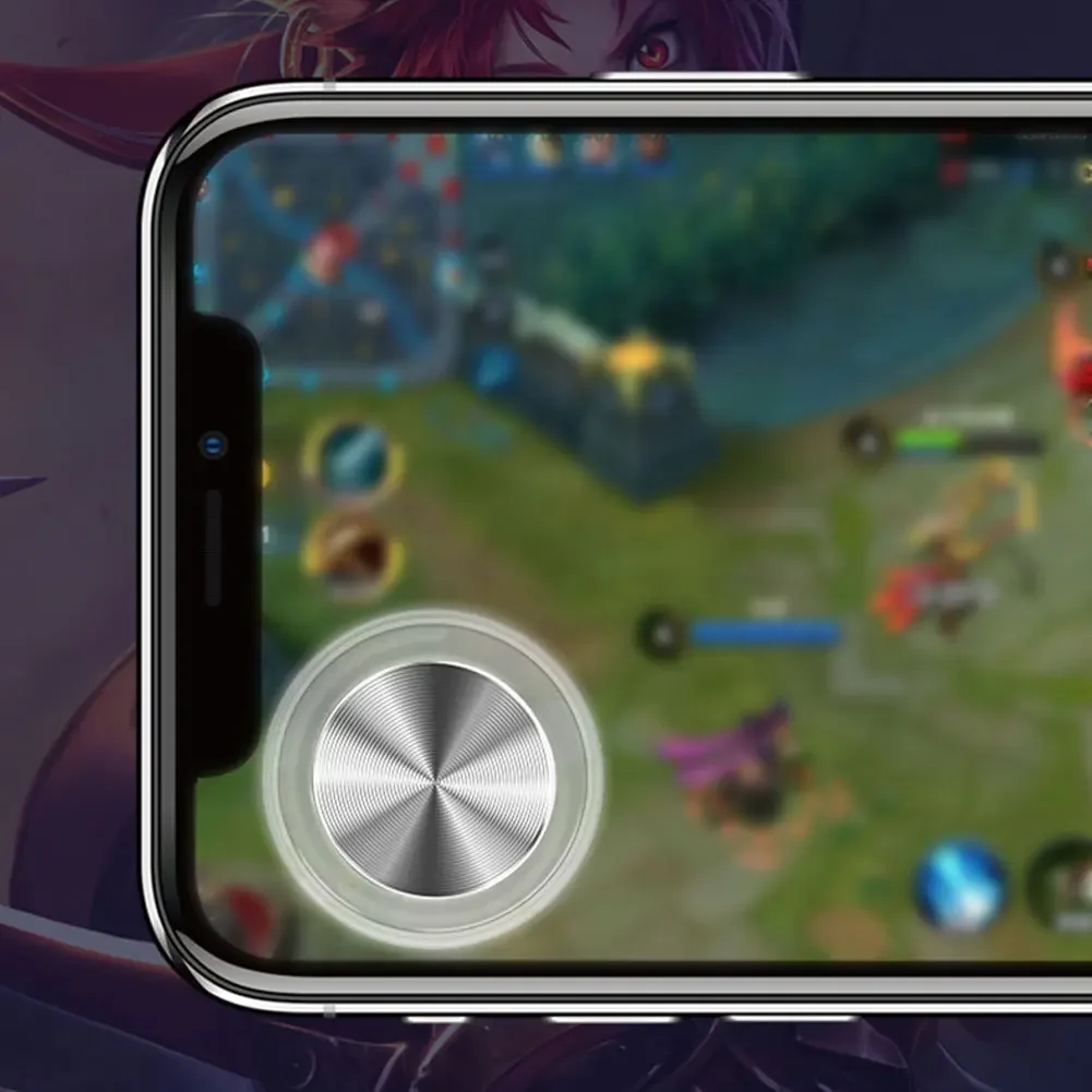 2PCS Suction Up Game Joystick Rocker 360D Control Metal Button PUBG Mobile Gaming Controller For Tablet Android Iphone High Quality