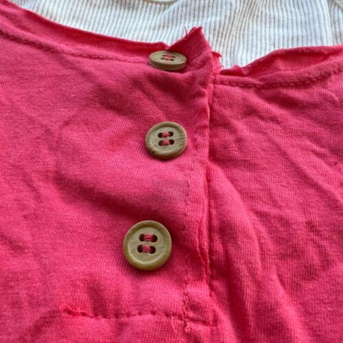 2025 T-shirts fashion summer women's fashionable pink ladies cotton rosy red fake two pieces lady clothing shirt sexy scoop neck short sleeve leisure comfort