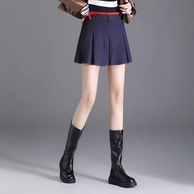 women woolen sweater warm wool skirts ladies skirt valentine trousers trouser skirt ceremoney trousers casual skirt lage trousers simple sexy short skirt underpants trousers fashion slim fit vintage