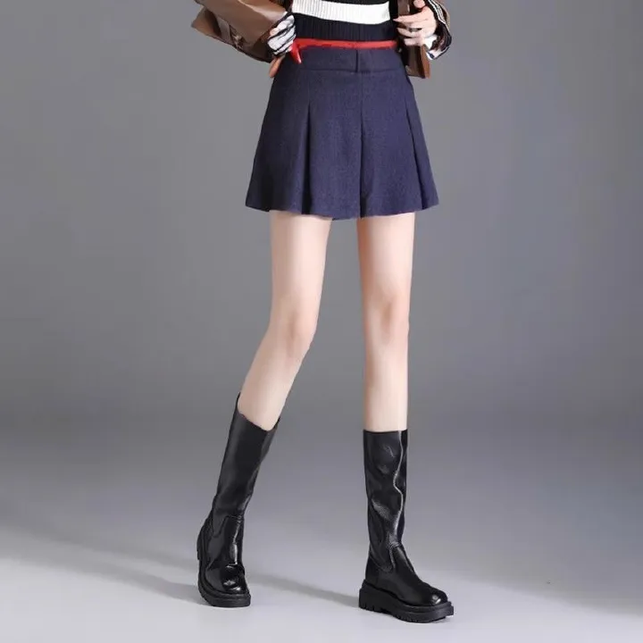 women woolen sweater warm wool skirts ladies skirt valentine trousers trouser skirt ceremoney trousers casual skirt lage trousers simple sexy short skirt underpants trousers fashion slim fit vintage