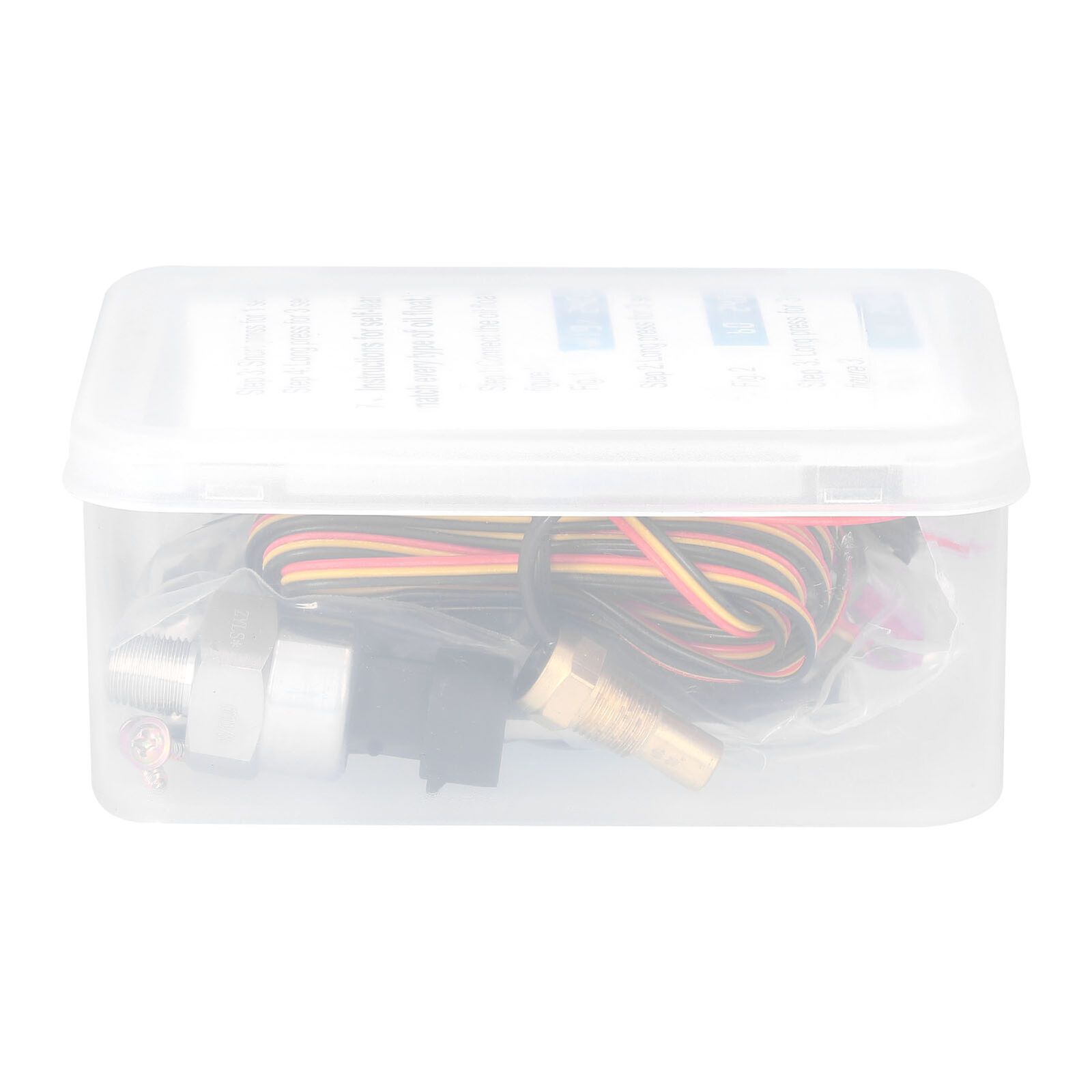 1pc 4-in-1 Car LCD Digital Meter Oil Pressure Voltage Water Temperature Fuel Gauge
