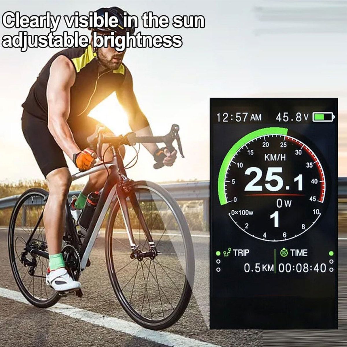 1pc P850C Professional Performance Speedometer For Bicycle Reach New Heights Easy To Install Strong And Sturdy