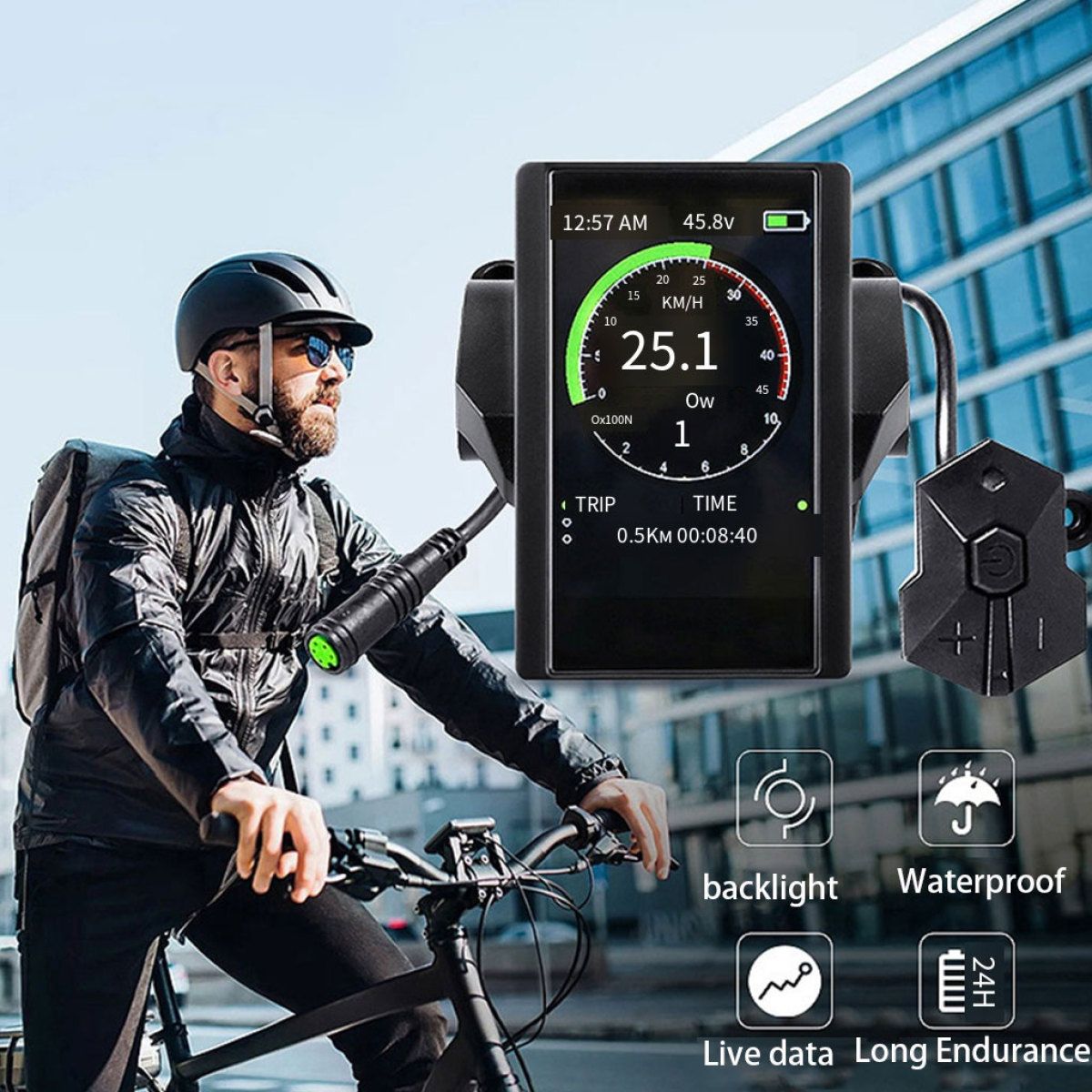 1pc P850C Professional Performance Speedometer For Bicycle Reach New Heights Easy To Install Strong And Sturdy