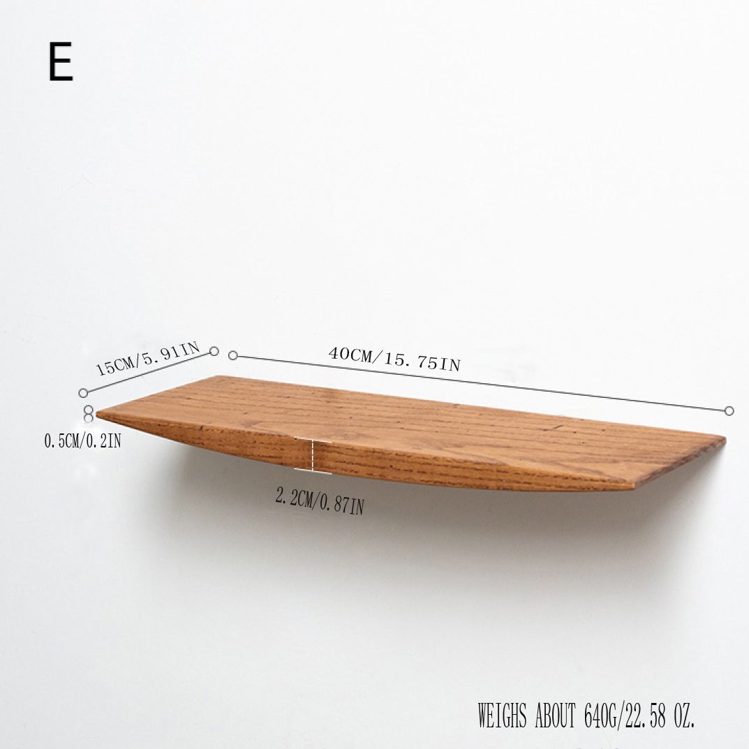 1pc Wooden Semicircle Wall Shelf Background Wall Hanging Projector Display Stand Storage Organization Suspension Home Decoration