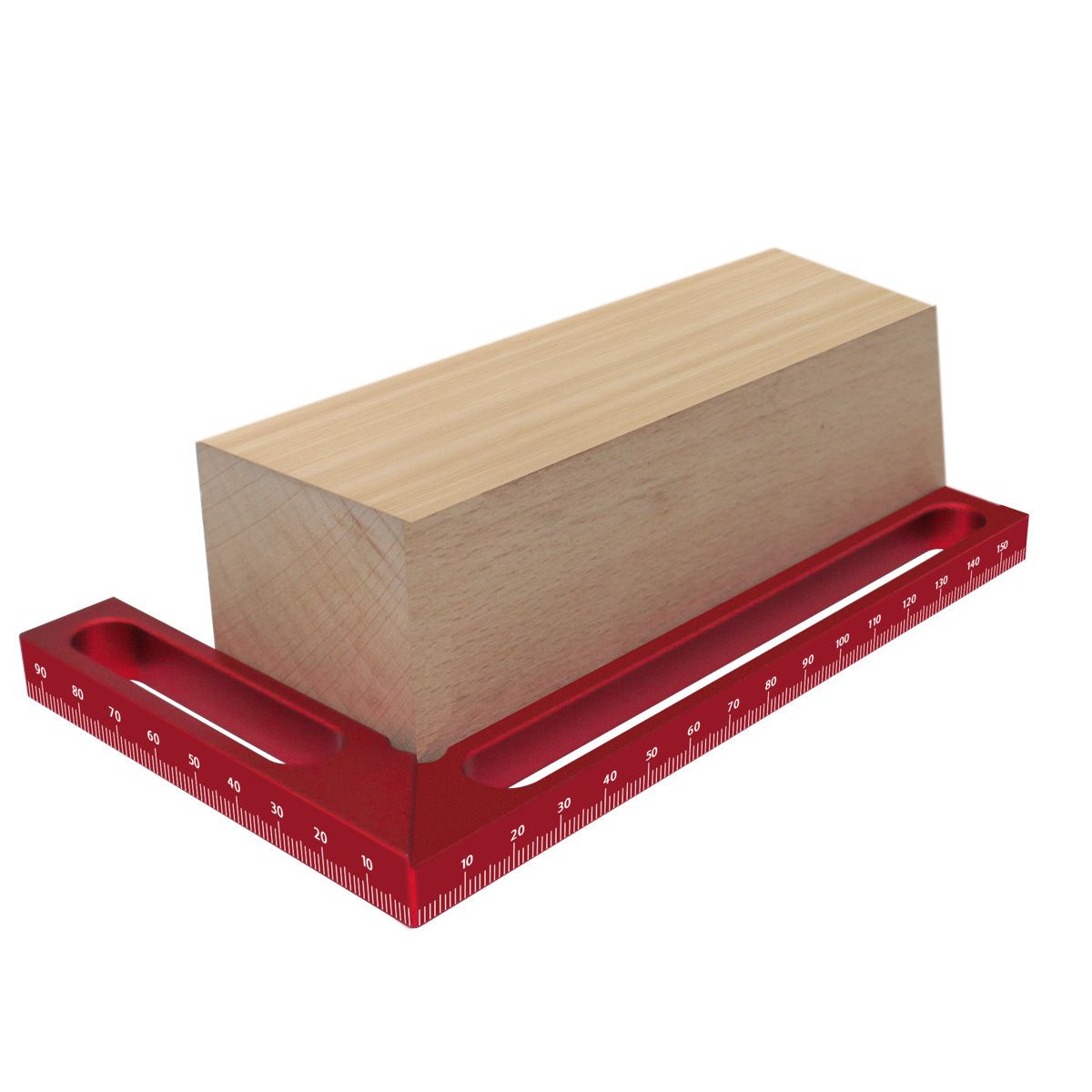 1pc Woodworking Right Angle Ruler Aluminum Carpenter Square Measuring Height Ruler 90° Right Angle Calibration for Wood Work Projects