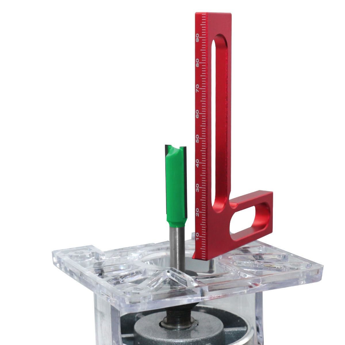 1pc Woodworking Right Angle Ruler Aluminum Carpenter Square Measuring Height Ruler 90° Right Angle Calibration for Wood Work Projects